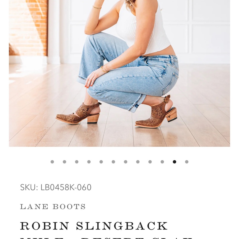 SKU: LB0458K-060
LANE BOOT
ROBIN SLINGBACK
MULE - DESERT CLAY - Picture 15 of 16